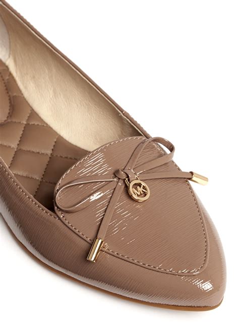 michael kors leather flats